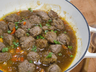 boulette aigre douce- meatballs sweet sour