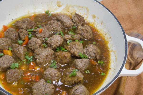 boulette aigre douce- meatballs sweet sour